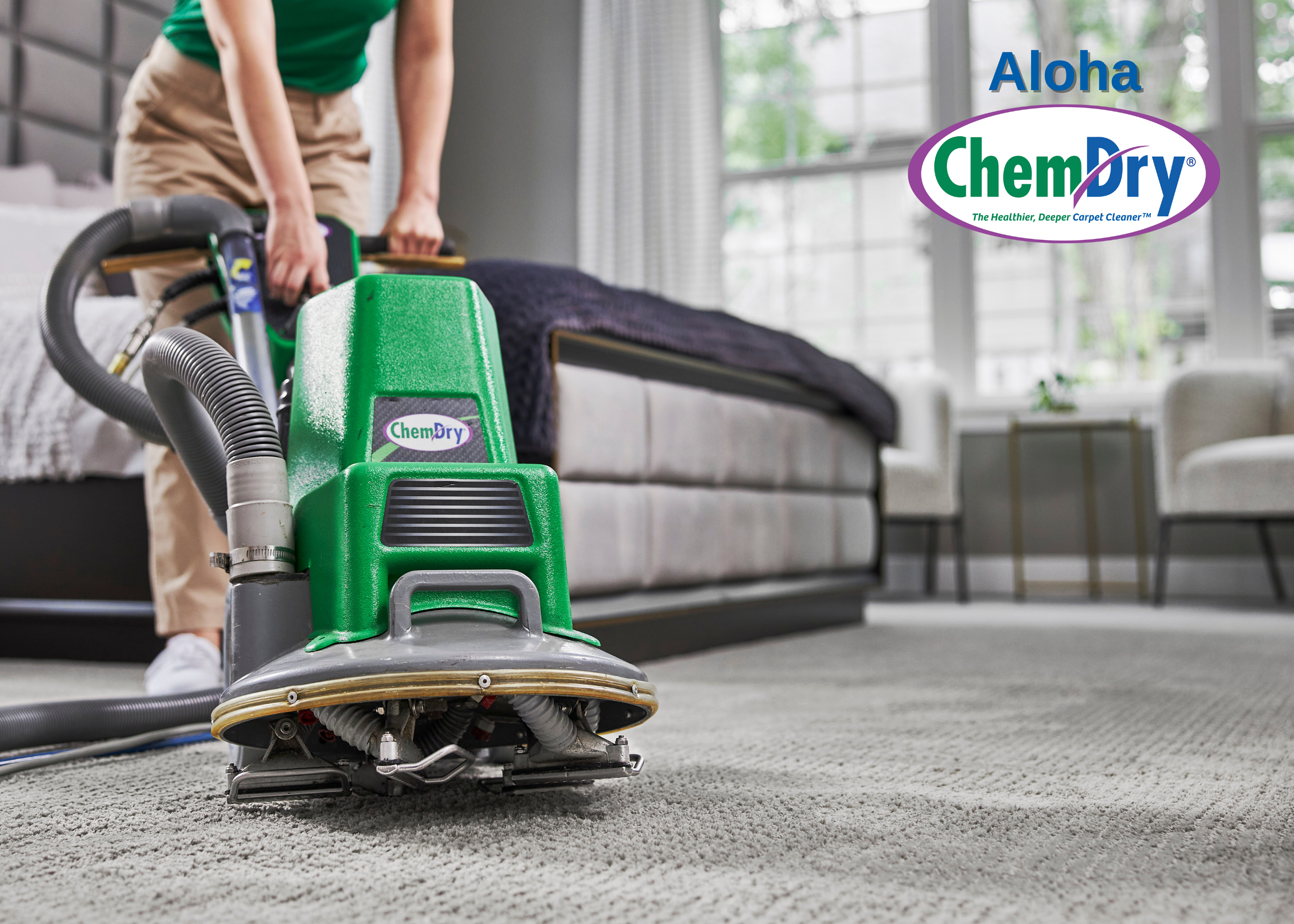 Aloha Chem-Dry is your healthy home provider for carpet and upholstery cleaning